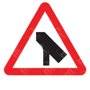 Traffic Merging from Right Warning Sign – Diagram 509.1 installed to improve road safety at merging lanes