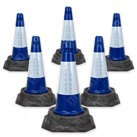 Blue Half Metre Traffic Cone (46 Two-Piece Traffic Cone)