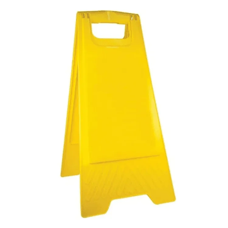 Plain Yellow A-Frame Floor Warning Sign