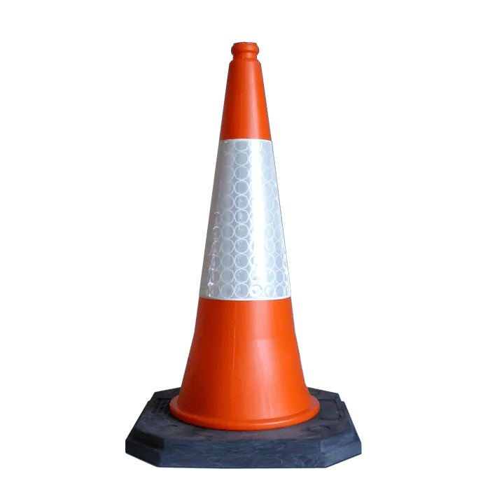 Traffic Cone 750mm Temporary UK Traffic Management Equipment– UK high-visibility safety cone with reflective sleeve for roadworks and traffic management.