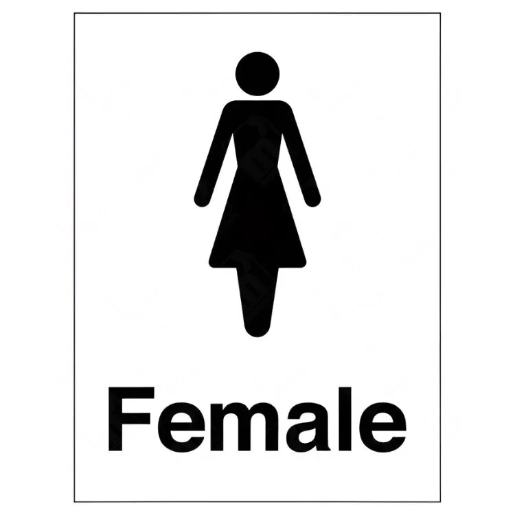 Female Toilets Sign – UK restroom identification signage
