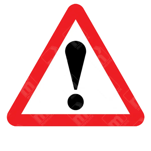 Other Danger Ahead Sign - Diagram 562 with exclamation mark symbol in red triangle used for unspecified or temporary hazards