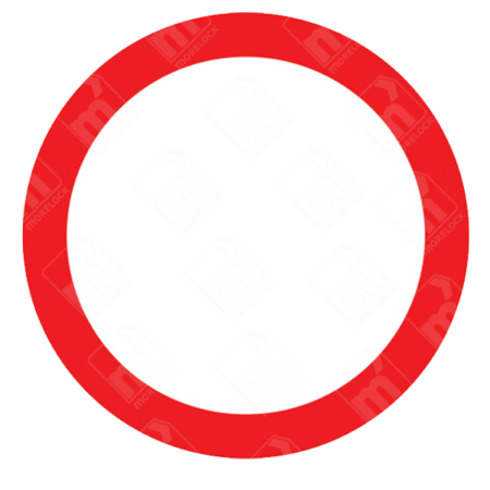 All Vehicles Prohibited Sign – Diagram 617 showing plain white circle with red border