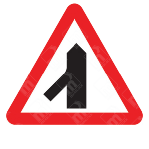Traffic Merging from Left Warning Sign – Diagram 508.1 installed to improve safety at merging points