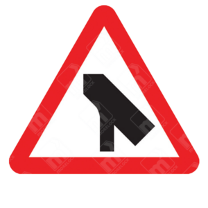 Traffic Merging from Right Warning Sign – Diagram 509.1 installed to improve road safety at merging lanes