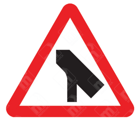 Traffic Merging from Right Warning Sign – Diagram 509.1 installed to improve road safety at merging lanes