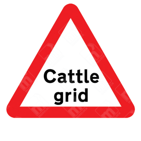 Diagram 552 - CATTLE GRID AHEAD - Morelock