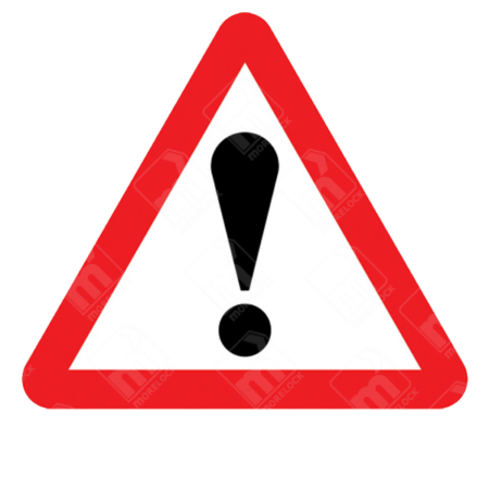 Other Danger Ahead Sign - Diagram 562 with exclamation mark symbol in red triangle used for unspecified or temporary hazards