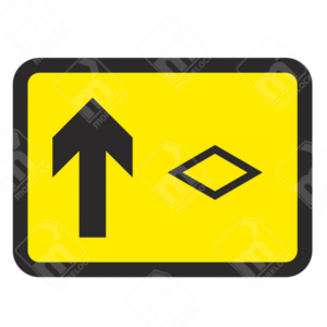 Temporary Diversion Route Ahead Sign – Diagram 2703, temporary road sign UK, traffic diversion sign, UK traffic sign, road safety sign, TSRGD compliant sign, alternative route sign, reflective road sign, temporary traffic control sign, highway maintenance sign, transport regulation sign, UK road sign standards, detour sign, emergency road closure sign, roadworks diversion sign, urban road safety sign.