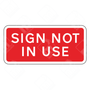 Sign Not in Use Sign (Low Speed) – Diagram 7020 indicating an inactive or testing variable message sign for improved road communication.