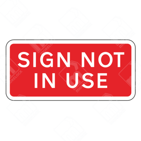 Sign Not in Use Sign (Low Speed) – Diagram 7020 indicating an inactive or testing variable message sign for improved road communication.