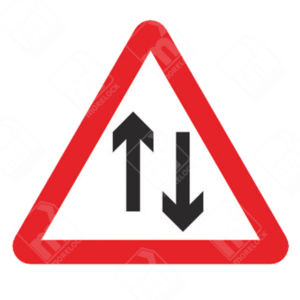 Two-Way Traffic Warning Sign – Diagram 521 indicating two-way vehicle flow ahead for improved road safety