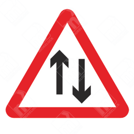 Two-Way Traffic Warning Sign – Diagram 521 indicating two-way vehicle flow ahead for improved road safety