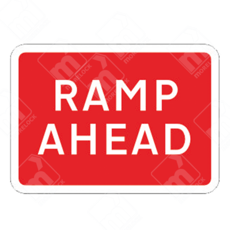 Ramp Ahead Sign – Diagram 7010.1E – Official UK temporary road sign warning drivers of an approaching ramp in roadwork or construction areas.
