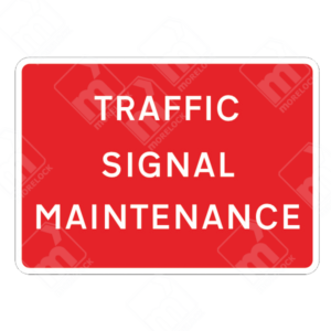 Traffic Signal Maintenance Sign – Diagram 7010.1J. Temporary UK traffic sign warning road users about ongoing traffic signal maintenance for safety and traffic management.