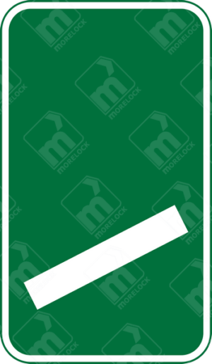 Non-Primary Route Exit 100 Yards Ahead Sign (Diagram 825VR) – UK road sign providing a final warning before an approaching roundabout or exit on a non-primary route.