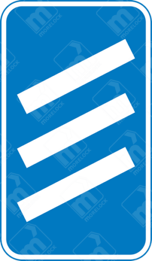 Roundabout or Exit 300 Yards Ahead Sign (Diagram 823R) – UK road sign indicating an upcoming roundabout or junction in 300 yards for improved traffic flow and safety.