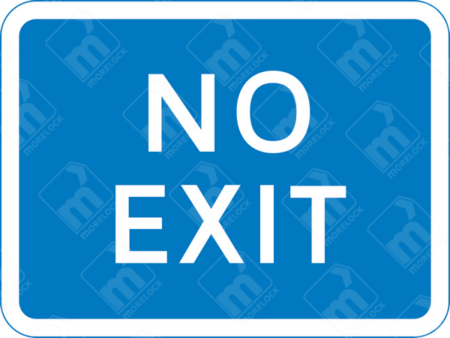 No Exit Sign (Diagram 835) – UK traffic sign prohibiting vehicles from exiting a car park, private access road, or property onto a public road.