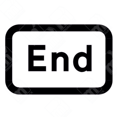 End of Restriction Sign (Diagram 645) – Official UK traffic sign indicating the end of a restriction, prohibition, or controlled road zone.
