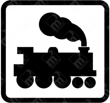 Open Railway Level Crossing Sign (Diagram 778) – Permanent UK traffic sign warning of a railway crossing without light signals.