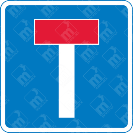 No Through Road Sign (Diagram 816) – Official UK traffic sign indicating a no-through road for vehicular traffic, used in dead-end streets and cul-de-sacs.