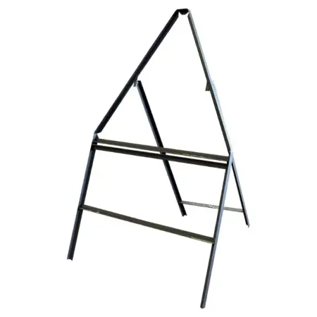 Triangular Road Sign Frame Metre Leg Supplementary | Temporary UK Traffic Management Equipment – Heavy-duty steel sign stand for securing temporary UK road signs in construction zones and roadworks.
