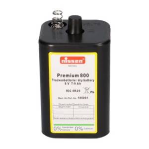 Nissen Premium 800 6V 7.9Ah Dry Battery (IEC 4R25) – Eco-friendly, long-lasting, cold-resistant power source for traffic and industrial applications