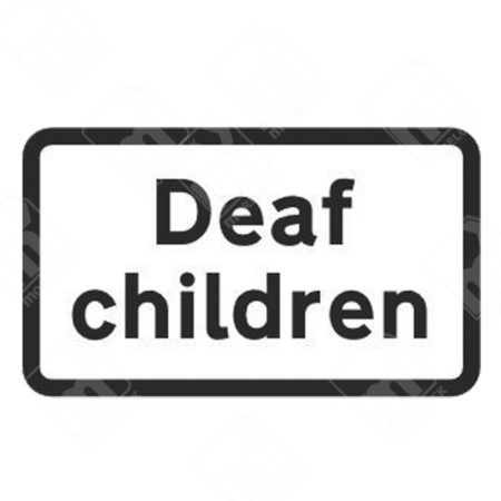 Deaf Children Road Sign – Diagram 547.7 | Permanent UK Traffic Sign