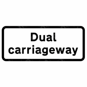 Dual Carriageway Supplementary Sign – Diagram 608 | UK Road Traffic Supplementary Sign Plate