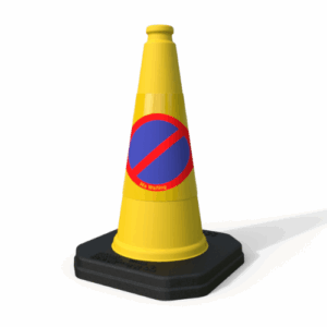 Half Metre Traffic Cone (46 One Piece Round No Waiting Cone)