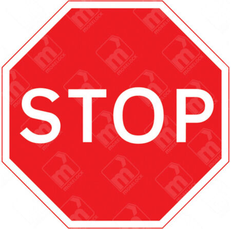 STOP Sign – Diagram 601.1 for use at road junctions and mandatory stop points
