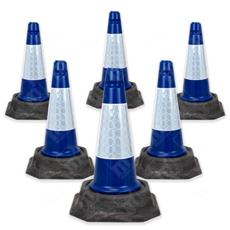 Blue Half Metre Traffic Cone (46 Two-Piece Traffic Cone)