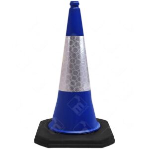 Blue 750mm Traffic Cone – Two-piece Cone