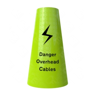 Danger Overhead Cables Cone Sleeve