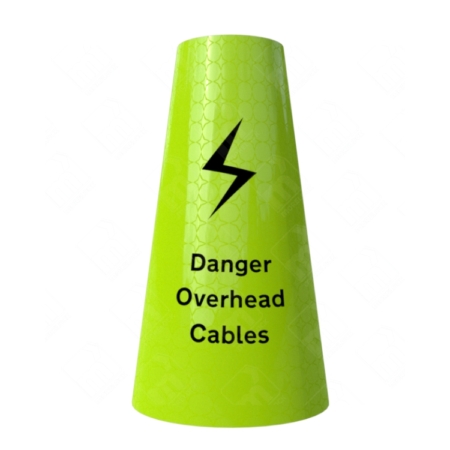 Danger Overhead Cables Cone Sleeve