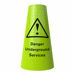 Danger Underground Services Cone Sleeve