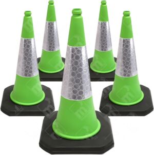 Green 1 Metre Traffic Cone – Two-piece Mastercone