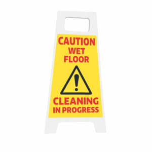 Wet Floor Warning Sign | Folding Safety UK Sign for Temporary Floor Hazards
