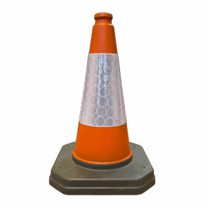 Half Metre Traffic Cone (46 One Piece Traffic Cone)