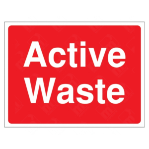 Active Waste Sign | UK Health & Safety Sign