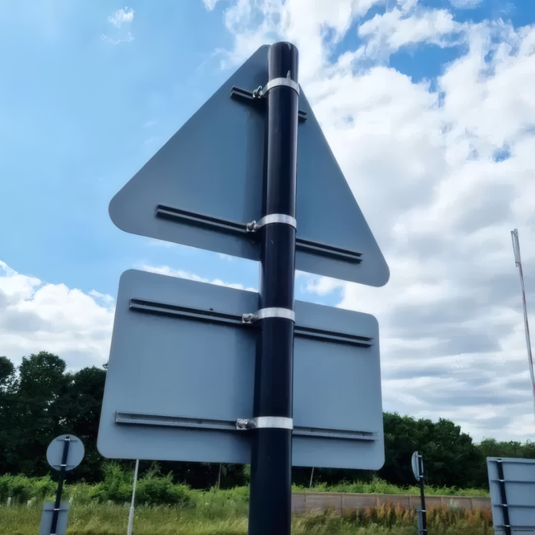 Black Galvanised & Powder-coated Sign Posts