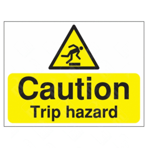 Caution Trip Hazard sign | UK Health & Safety Sign