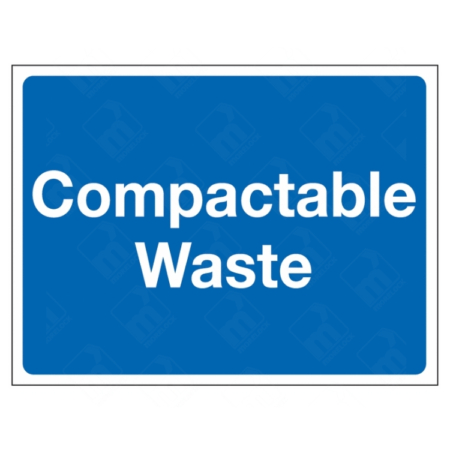 Compactable Waste Sign | UK Health & Safety Sign