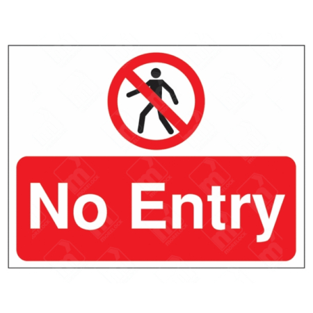 No Pedestrian Entry Sign | UK Health & Safety Sign