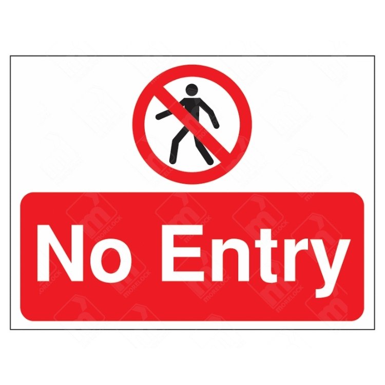 No Pedestrian Entry Sign | UK Health & Safety Sign