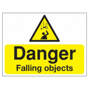 Danger Falling Objects Sign | UK Health & Safety Sign
