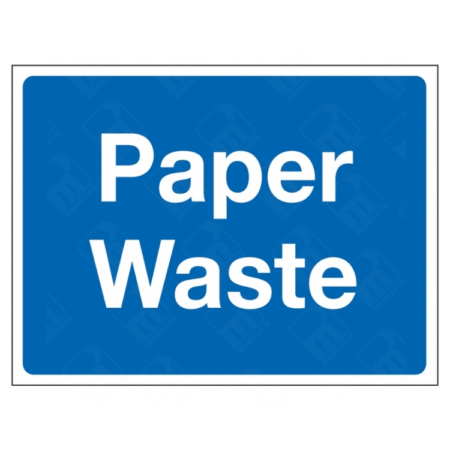 Paper Waste Sign | UK Health & Safety Sign