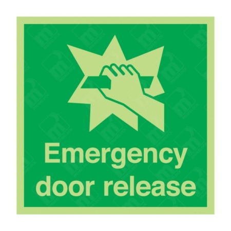 Photoluminescent In Case Of Fire Break Glass Sign