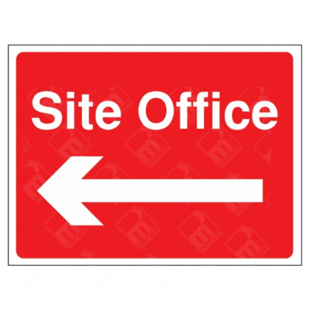 Site Office Left Arrow Direction Sign | UK Health & Safety Sign