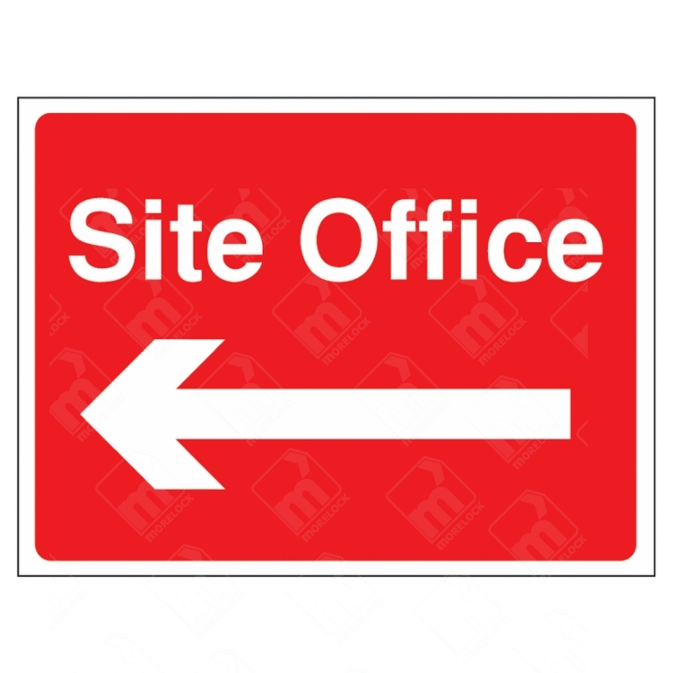 Site Office Left Arrow Direction Sign | UK Health & Safety Sign